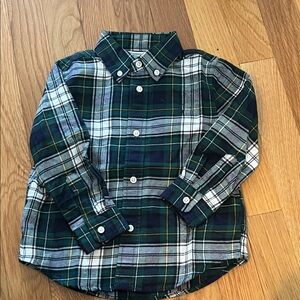 Polo by Ralph Lauren Kids Plaid Shirt - Green and Navy